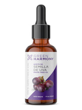 Cargar imagen en el visor de la galería, Aceite de semilla de uva vegetal puro 30ml Green Harmony Ecuador
